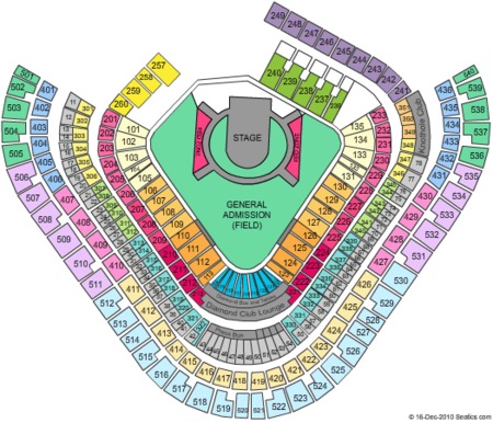 Anaheim Stadium Seating Chart