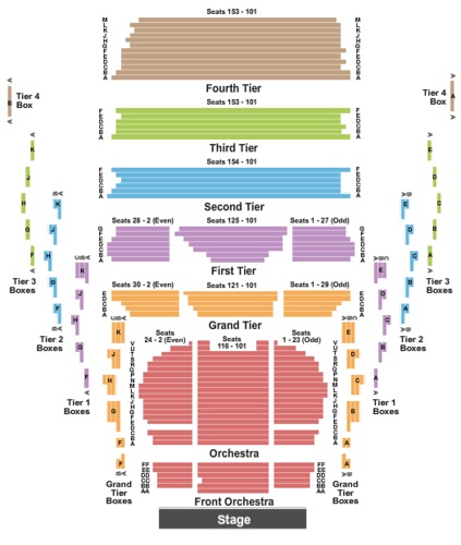 prudential center seating. End Stage Seating Map